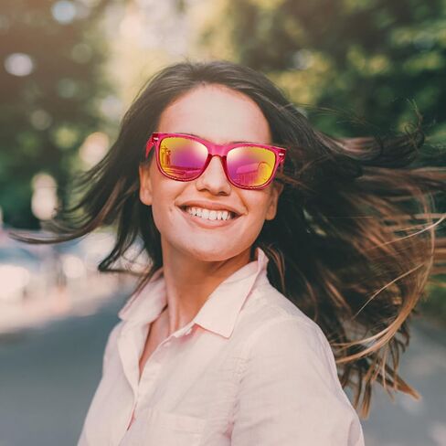 Pibupibu Wholesale Neon Party Sunglasses Bulk, Retro 80s 90s Mirror Colorful Sunglasses Party Favors Unisex in Saudi Arabia