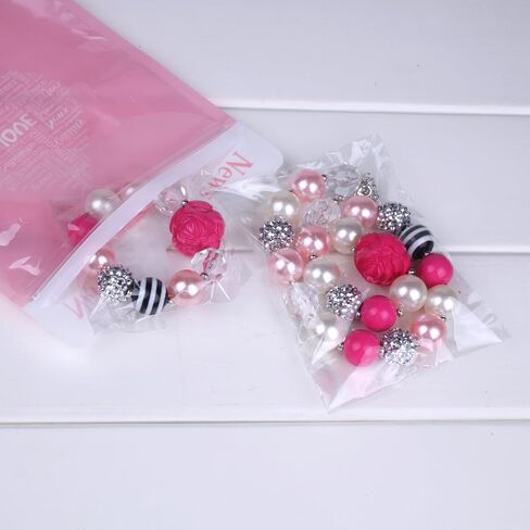 مجموعة قلادة وسوار على شكل علكة مكتنزة من إيكوبوتي للأطفال البنات in Kuwait