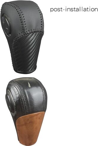 Auto Car Leather Gear Shift Knob Cover for 2011 2012 2013 2014 2015 2016 2017Buick Enclave Transit Accessories (Black Leather) in Saudi Arabia