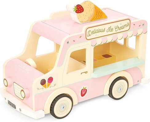 Le Toy Van - عربة تخييم خشبية للعطلات مع لوح ركوب الأمواج قابل للفصل | مناسبة لعمر 3 سنوات فما فوق in Saudi Arabia