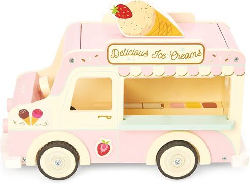 Le Toy Van - عربة تخييم خشبية للعطلات مع لوح ركوب الأمواج قابل للفصل | مناسبة لعمر 3 سنوات فما فوق in Saudi Arabia