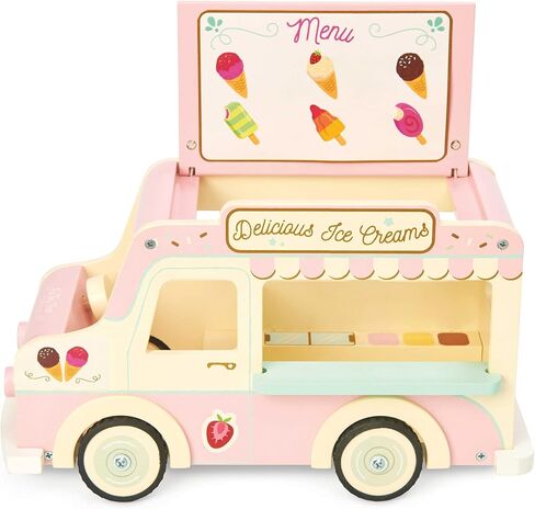 Le Toy Van - عربة تخييم خشبية للعطلات مع لوح ركوب الأمواج قابل للفصل | مناسبة لعمر 3 سنوات فما فوق in Saudi Arabia