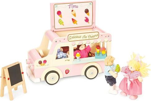 Le Toy Van - عربة تخييم خشبية للعطلات مع لوح ركوب الأمواج قابل للفصل | مناسبة لعمر 3 سنوات فما فوق in Saudi Arabia