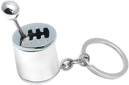 Pack-1 Car Shifter Key Ring, 6 Speed Gear Key Clip, Car Universal Key Chain, for Most Cars (Black) in Saudi Arabia