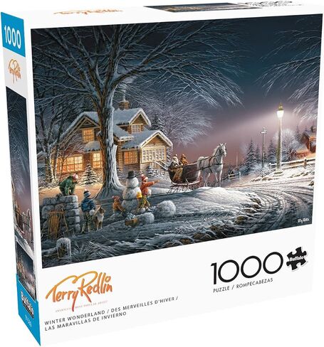 Buffalo Games - Terry Redlin - Winter Wonderland - 1000 Piece Jigsaw Puzzle for Adults Challenging Puzzle Perfect for Game Nights - Finished Size Is 26.75 x 19.75 in Saudi Arabia