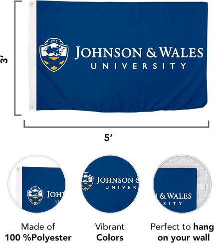 Desert Cactus Johnson & Wales University Flag Wildcats JWU Flag Banners 100% Polyester Indoor Outdoor 3x5 feet Flags (Style 2) in Saudi Arabia