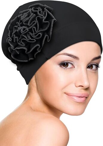 Babalet Chemo Headwear Turban Cap for Women Soft Stretchy Sleeping Hats for Cancer Patients Hair Loss Flowers Headwrap Beanie in Saudi Arabia