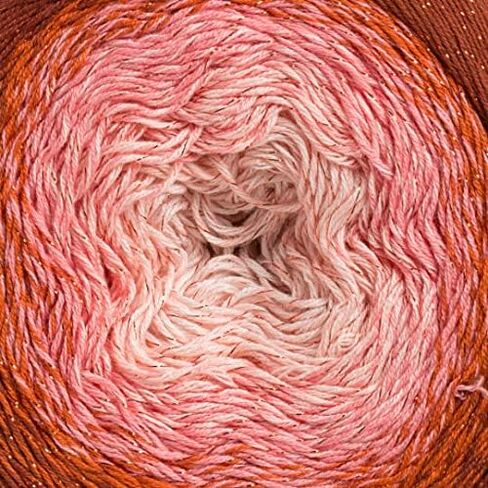 1 Ball YarnArt Flowers Moonlight Glitter Cotton Yarn, Soft, Rainbow Crochet, Metallic Lurex Handknit Shiny, Silvery Cake, Multicolor Cotton, Weight 9.17oz Length 1093 Yards, Sport Yarn 3267 in Saudi Arabia