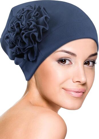 Babalet Chemo Headwear Turban Cap for Women Soft Stretchy Sleeping Hats for Cancer Patients Hair Loss Flowers Headwrap Beanie in Saudi Arabia