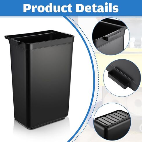 4 Pack Clean Bus Tub Plastic Black Small Bus Box Heavy Duty Restaurant Tub Fits Rolling Utility Cart for Restaurant, Kitchen, Cafeteria Organization Cleaning (19.9 x 13 x 8.9 Inch) in Saudi Arabia