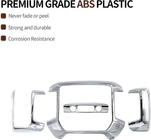 CheroCar for Chevy Silverado Center Console Cover Panel Interior Trim Decoration Accessories for 2010-2017 Chevy Silverado GMC Sierra(Carbon Fiber Gear) in Saudi Arabia