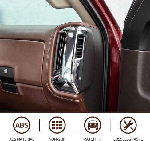 CheroCar for Chevy Silverado Center Console Cover Panel Interior Trim Decoration Accessories for 2010-2017 Chevy Silverado GMC Sierra(Carbon Fiber Gear) in Saudi Arabia
