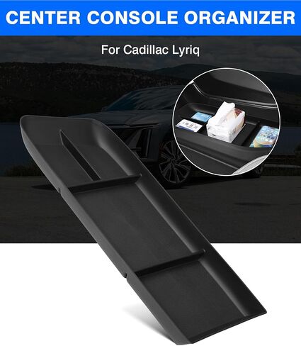 Autorder Center Console Organizer for 2023 2024 Cadillac Lyriq Accessories Armrest Storage Box Secondary Insert Tray with Anti-Slip Mat in Saudi Arabia