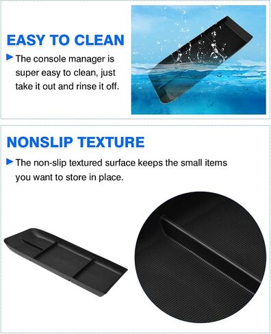 Autorder Center Console Organizer for 2023 2024 Cadillac Lyriq Accessories Armrest Storage Box Secondary Insert Tray with Anti-Slip Mat in Saudi Arabia
