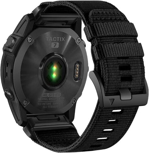 26mm Quickfit Watch Band Compatible with Garmin Fenix 7X/ Fenix 6X/ Fenix 5X/ Enduro 2, Rugged Nylon Sport Strap for Garmin Fenix 7X Pro Sapphire Solar/ 6X Pro/5X Plus/Tactix 7 in Saudi Arabia