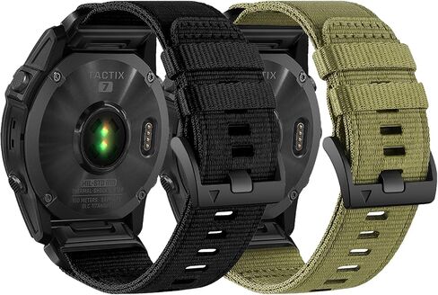 26mm Quickfit Watch Band Compatible with Garmin Fenix 7X/ Fenix 6X/ Fenix 5X/ Enduro 2, Rugged Nylon Sport Strap for Garmin Fenix 7X Pro Sapphire Solar/ 6X Pro/5X Plus/Tactix 7 in Saudi Arabia