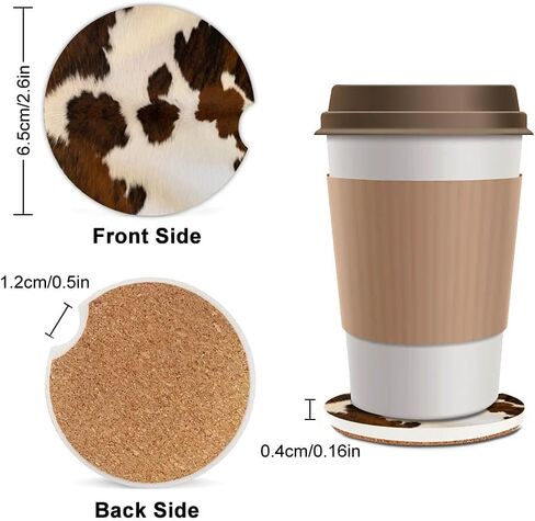 Absorbent Car Coasters 2 Pack for Women/Men,Bald Eagle USA Flag Car Coaster for Drinks,Ceramic Stone Car Cup Holder with A Finger Notch,American Flags in Kuwait