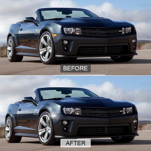 ROCCS 4 قطع LED بيضاء واضحة مصابيح LED جانبية متوافقة مع 2010-2015 Chevy Camaro SS/RS/ZL1/LT المصد الأمامي الخلفي LED ضوء إشارة Sidemarker، عدسة شفافة in Kuwait