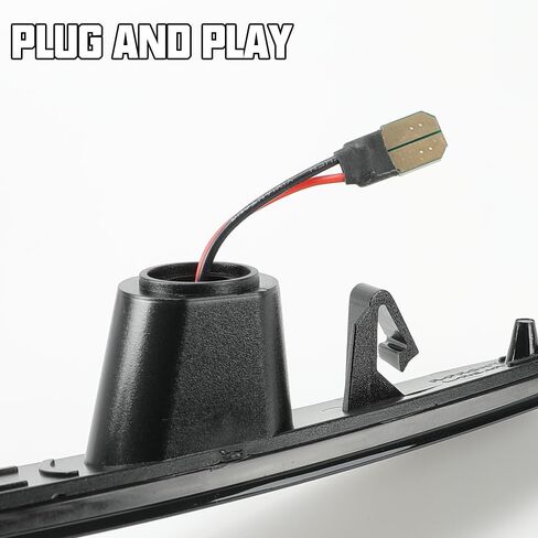 ROCCS 4 قطع LED بيضاء واضحة مصابيح LED جانبية متوافقة مع 2010-2015 Chevy Camaro SS/RS/ZL1/LT المصد الأمامي الخلفي LED ضوء إشارة Sidemarker، عدسة شفافة in Kuwait