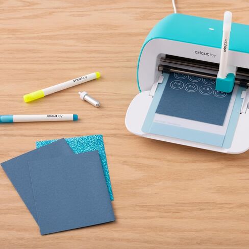 فينيل دائم من Cricut Joy Machine Rainbow، مجموعة أدوات للمبتدئين وحزمة شريط نقل - أداة ذكية مدمجة للحرف اليدوية والبطاقات ومشاريع الديكور المنزلي والشارات (iOS Android Windows) in Kuwait