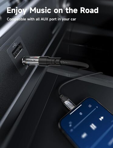 JSAUX Aux إلى USB C، سلك Aux لهاتف iPhone 15 Pro Max، USB C إلى 3.5 مم كابل مقبس صوت Aux من النوع C إلى Aux سلك ستيريو للسيارة متوافق مع Samsung Galaxy S24 S23 Ultra، iPad Pro، Pixel 8-3.3FT in Saudi Arabia