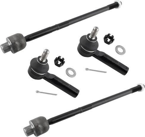 2x Front Outer Tie Rod Ends - ES800510, 2x Front Inner Tie Rod Ends - EV800689 for Honda CR-V 2007-2011 (Japan Built Models (1st Vin Digit J)) in Saudi Arabia