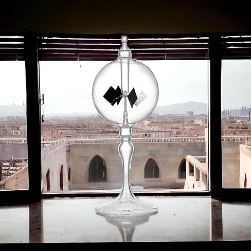 Medium Blue Solar Power Radiometer Crookes Spinning Vanes Glass Windmill Gift Home Desk Decoration M in Saudi Arabia
