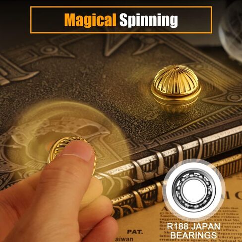 Cool Orb Fidget Spinner, Metal Ball Toy for Stress Relief, Desk Decor for School Home Office, Christmas Birthday Stocking Stuffer Party Favor Gift, Sensory Toy for Boys Girls Kids Adults in Kuwait