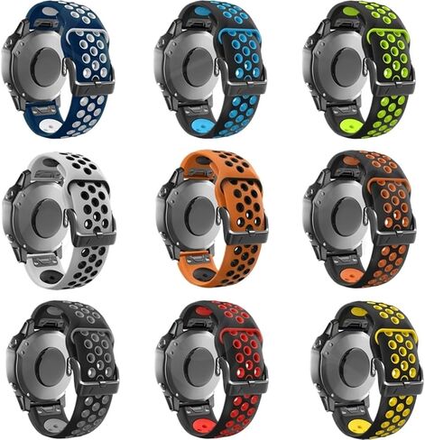BIK 22mm 26mm Silicone Watch Band，For Garmin Seris Watch Replacement Watch Band，22mm 26mm Men Women Quick Fit Silicone Watch Strap in Saudi Arabia