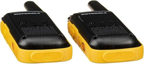 Motorola Talkabout، راديو محمول FRS T475 ثنائي الاتجاه، 8 قطع من أجهزة الاتصال اللاسلكي أسود/أصفر، 22 قناة PTT، سماعات أذن مزدوجة in Saudi Arabia