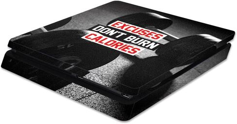 MightySkins Skin Compatible with Sony PS4 Slim Console - All My Friends are Dead | Protective, Durable, and Unique Vinyl Decal wrap Cover | Easy to Apply, Remove, and Change Styles | Made in The USA in Saudi Arabia