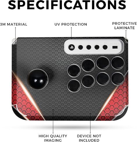 Carbon Fiber Gaming Skin Compatible with Hori Fighting Stick Mini (PS5, PS4, PC) - Anime - Premium 3M Vinyl Protective Wrap Decal Cover - Easy to Apply | Crafted in The USA by MightySkins in Saudi Arabia
