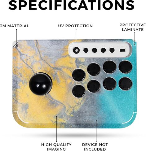 Carbon Fiber Gaming Skin Compatible with Hori Fighting Stick Mini (PS5, PS4, PC) - Anime - Premium 3M Vinyl Protective Wrap Decal Cover - Easy to Apply | Crafted in The USA by MightySkins in Saudi Arabia
