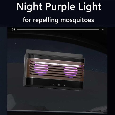 Car Fan - Car Solar Exhaust Fan Car Cooling Fan Car Air Purification Fan Solar Power Car Window Vent Fan with Rechargeable Battery in Saudi Arabia