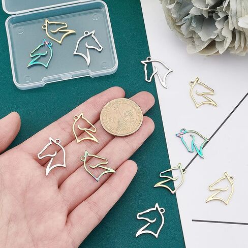 UNICRAFTALE Butterfly Flower Charms Stainless Steel Charms Back Bezel Pendants Metal Charms Animal Charms for DIY UV Resin Pressed Flower Crafts Necklace Bracelet Jewelry Making in Saudi Arabia