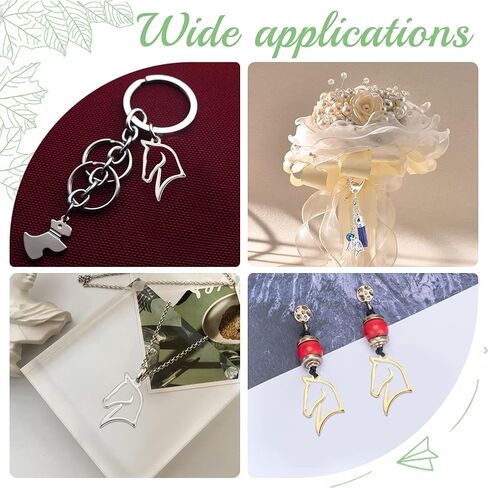 UNICRAFTALE Butterfly Flower Charms Stainless Steel Charms Back Bezel Pendants Metal Charms Animal Charms for DIY UV Resin Pressed Flower Crafts Necklace Bracelet Jewelry Making in Saudi Arabia