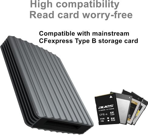 CFexpress Type B Card Reader,USB 3.1 Gen 2 Type B CFexpress Reader,CFexpress B Memory Card Adapter up to 10Gbps, Support Android/Windows/Mac OS/Linux in Saudi Arabia