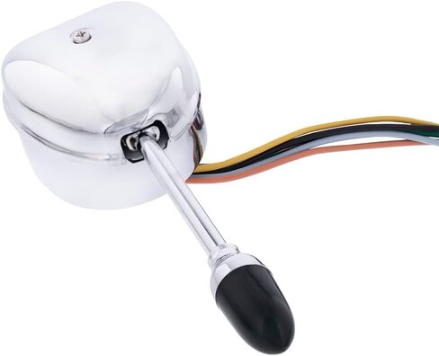 United Pacific Chrome 12V استبدال مفتاح إشارة الانعطاف العالمي للسيارات والشاحنات المبكرة، نظام 7 أسلاك، مشبك عمود توجيه قابل للتعديل - وحدة واحدة in Saudi Arabia