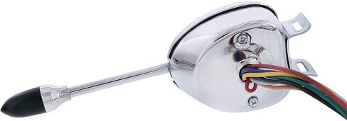 United Pacific Chrome 12V استبدال مفتاح إشارة الانعطاف العالمي للسيارات والشاحنات المبكرة، نظام 7 أسلاك، مشبك عمود توجيه قابل للتعديل - وحدة واحدة in Saudi Arabia