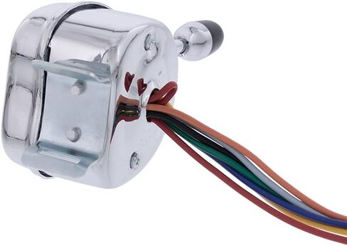 United Pacific Chrome 12V استبدال مفتاح إشارة الانعطاف العالمي للسيارات والشاحنات المبكرة، نظام 7 أسلاك، مشبك عمود توجيه قابل للتعديل - وحدة واحدة in Saudi Arabia