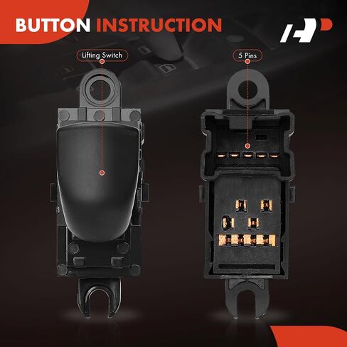 A-Premium Power Window Switch Compatible with Nissan Sentra 2013-2019, Juke 2011-2017, Leaf 2011-2022, Replace# 254111KL5A in Saudi Arabia