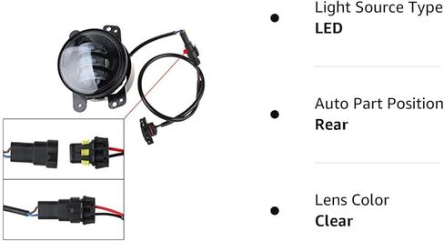 أسلاك محول مصابيح الضباب SUNPIE لعام 2010 وما فوق JK in Kuwait