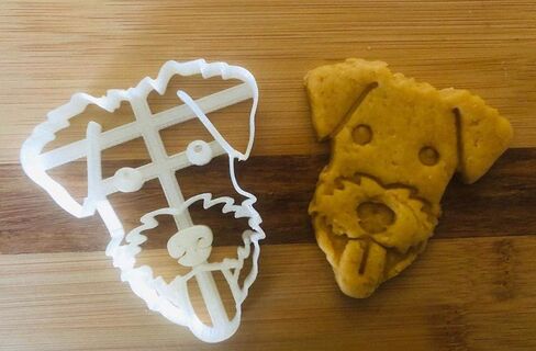 Airedale Terrier Cookie Cutter and Dog Treat Cutter - Dog Face - 3 inch in Saudi Arabia