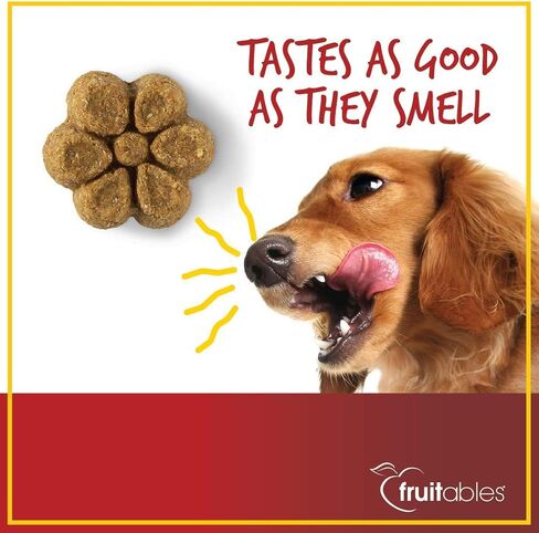 Fruitables 7 Ounce Crunchy Baked Dog Treats Baked Bacon Apple Flavor Pack of 3 in Saudi Arabia