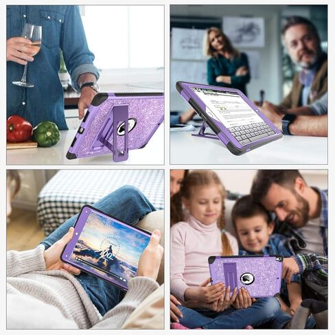 BENTOBEN iPad Air (3rd Gen) 10.5" 2019 Case, iPad Pro 10.5" 2017 Case,Glitter Sparkly 3 Layers Heavy duty Shockproof Protective Hybrid Hard PC TPU Bumper Kickstand Kids iPad Air 3 Gen Cover, Rose Gold in Kuwait