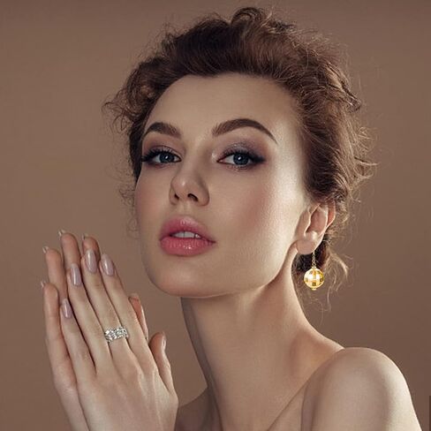 Disco Ball Earrings for Women Disco Earrings for Women Silver Mirrorball Earrings 70s Earrings Easy Match Disco Outfits Women Disco Accessories 70's Halloween Earrings for Women's Costume Accessories in Saudi Arabia