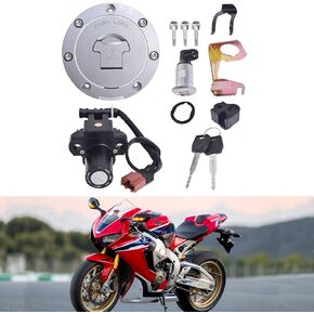 Ignition Switch Fuel Gas Cap Seat Lock Key Replacement for CBR1000RR 2008-2014 CBR600RR 2007-2014