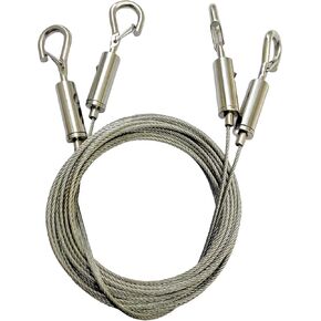 Adjustable Picture Hanging Wire Kit 2Pcs, Heavy Duty Hardware for Hanging Pictures and Mirrors on Walls,1m x1.5mm Stainless Steel Cables Hanging Rope,Hold Up to 80lbs