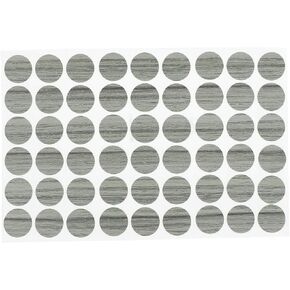 uxcell Furniture Desk Table Self-Adhesive Screw Hole Covers Stickers 54 in 1 Beige