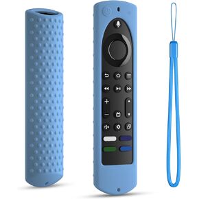 Silicone Cover for Fire TV Stick 4K+ Max 2nd gen 2023 Remote Cover, Toshiba/Insignia Smart TV Remote Silicone Case Cover Anti-Slip Sleeve with Lanyard (Black)